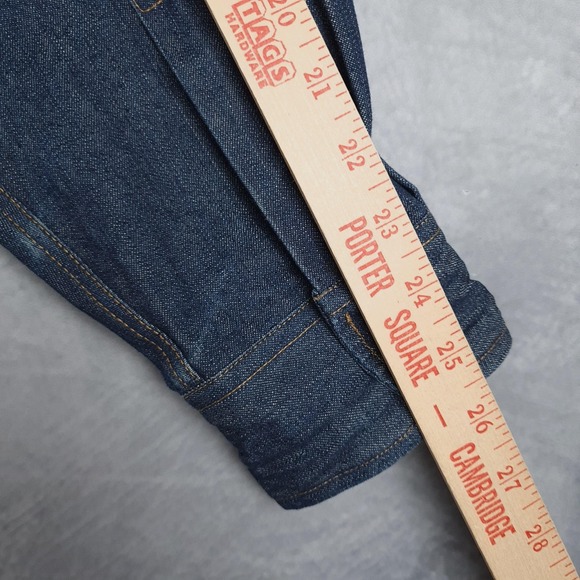 Vintage GAP Denim Shirt Mens Large Long Sleeve Button Front Point Collar 90s - Picture 11 of 16